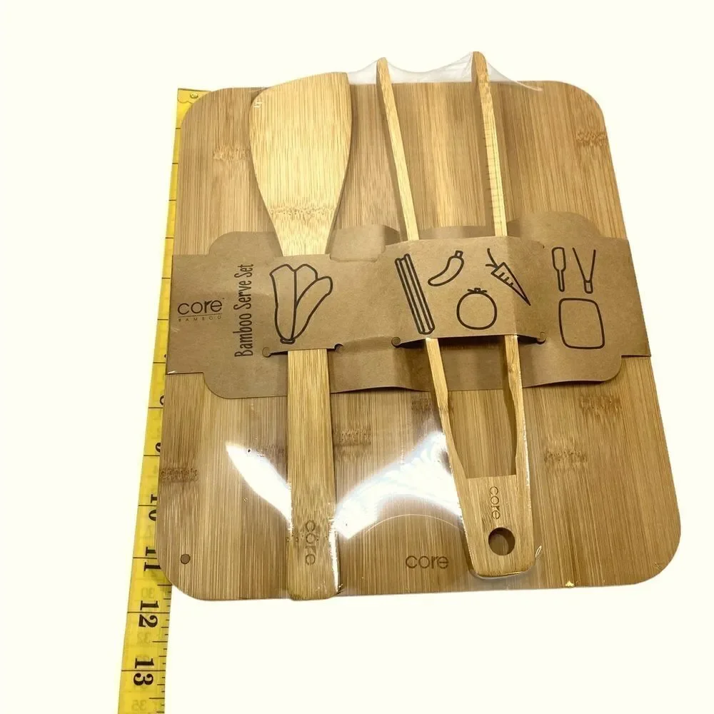 NEW in Original Packaging CORE 3 Piece Bamboo Serving Board Set